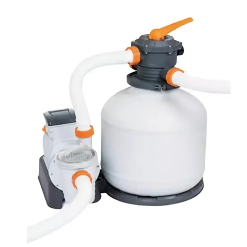 Large plastic swimming pool fittings, high-efficiency filter elements and pump brackets, with a power of 1.0kW for optimal
