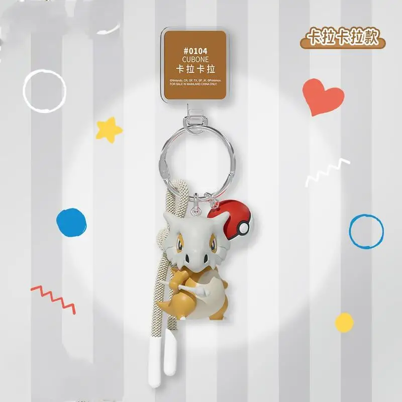 البوكيمون سكوربوني Cubone Wobbuffet لطيف Q نسخة المفاتيح هدايا عيد ميلاد Riolu غروكي Sobble الكرتون أنيمي ظهره قلادة