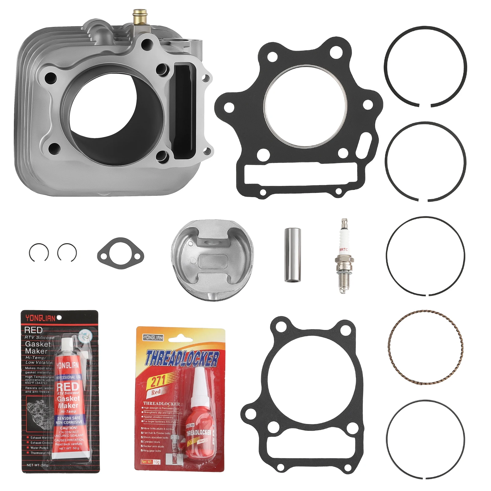 330cc Big Bore Cylinder Piston Gasket Kit For Honda TRX300EX SPORTRAX 300 2X4 1993-2008 12100-HM3-L00, 12100-HM3-670