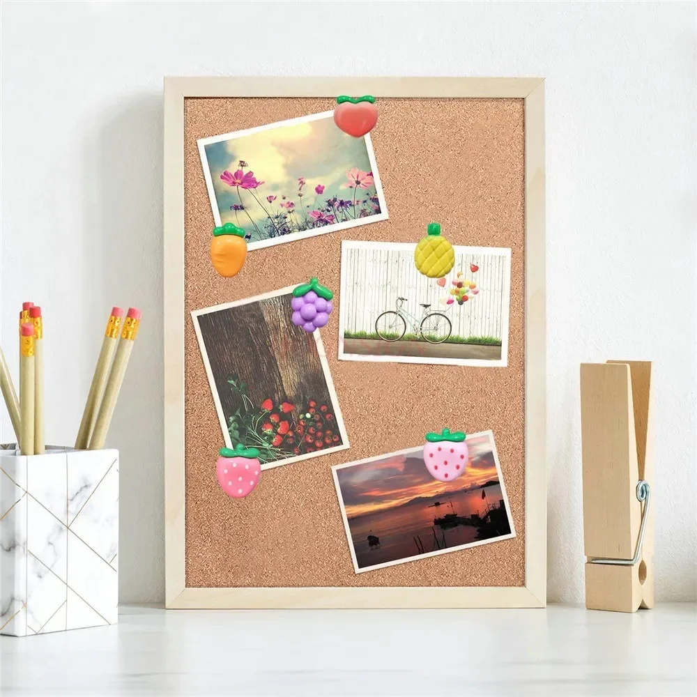 30 peças alfinetes decorativos de morango, uva, abacaxi