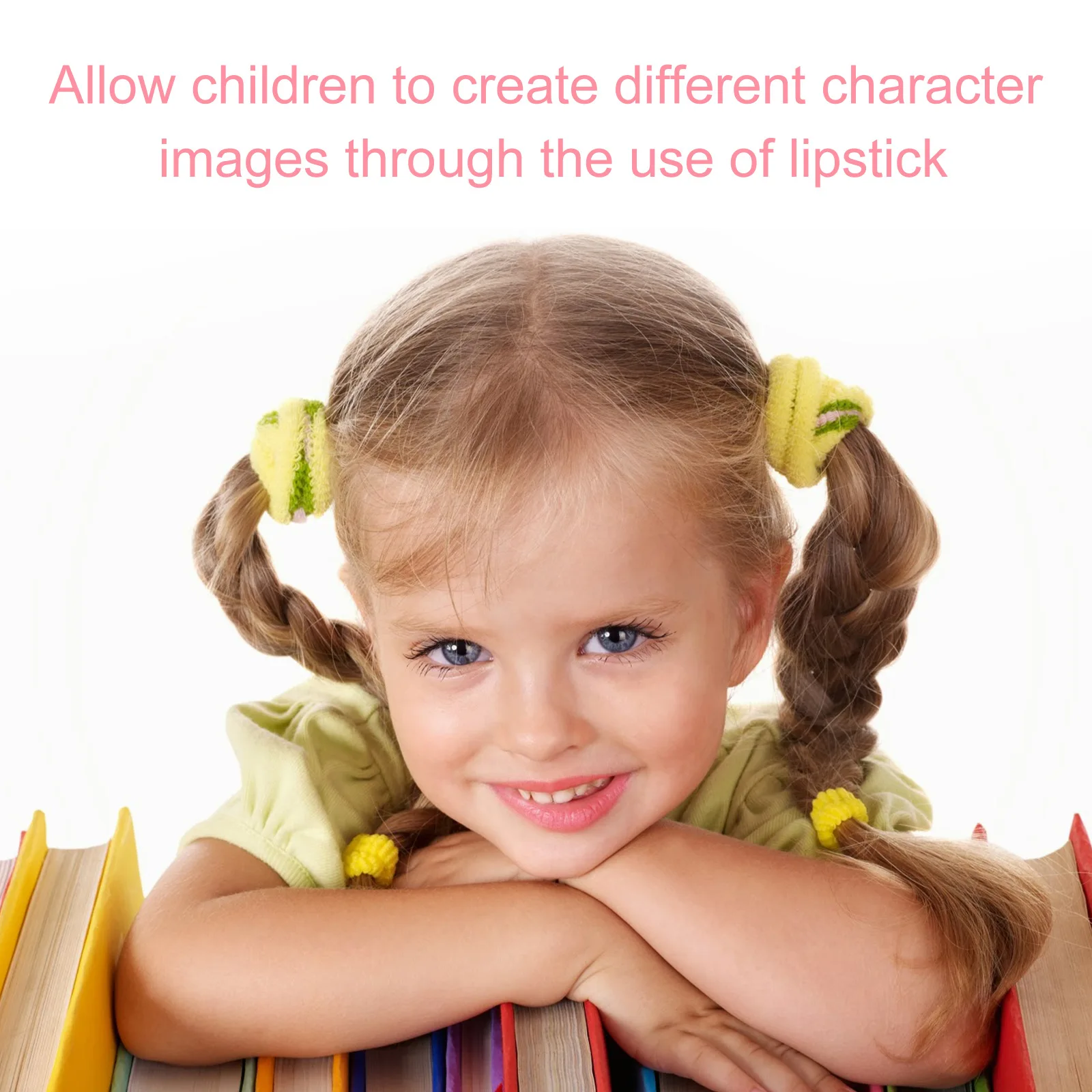 子供用おもちゃの口紅、汚れにくい、お手入れ簡単、子供のふり遊び用のリップグロスとリップバーム。無色で無害です。