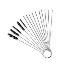 15 Piece Car/Motorcycle Carburetors Carbon Dirt Jet Remove Cleaner Cleaning Wires Set Cleaning Needles Nylon Brushes Tool Kit