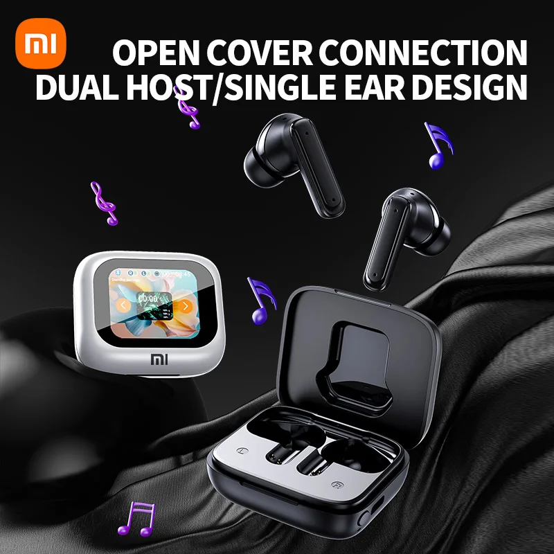 Xiaomi E18 Pro ANC Wireless Earphone Bluetooth Headphone Large Screen Touch Noise Reduction Earbuds Color Screen A8 Smart Screen