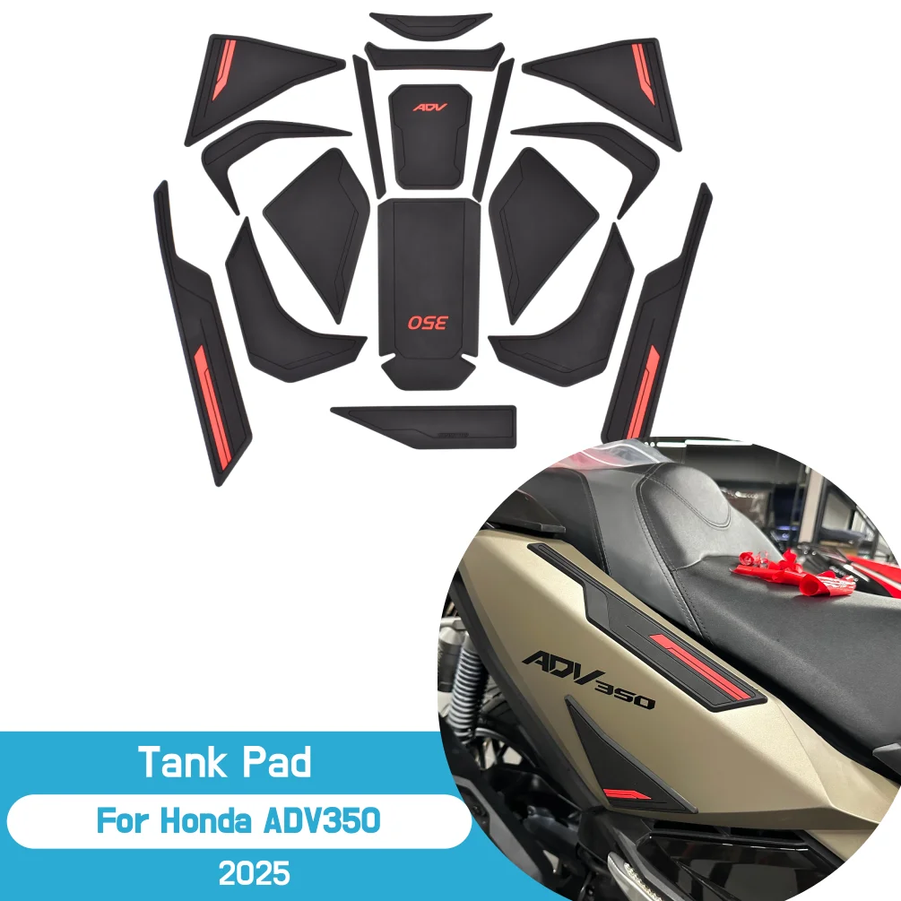 

Для Honda ADV 350 2025 ADV350 боковая накладка на бак, защита для масла, газа, топлива, резиновая наклейка, наклейка, аксессуары для мотоциклов