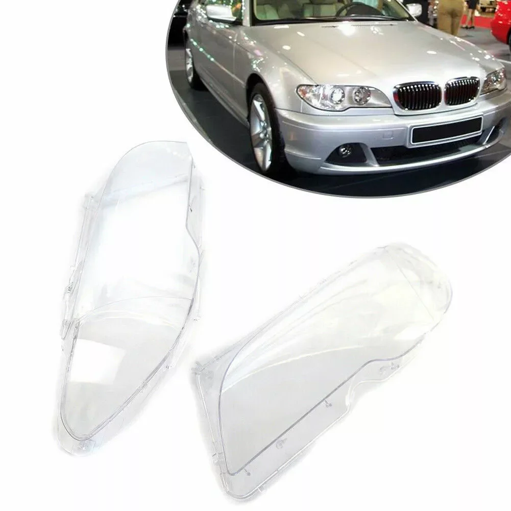 Left/Right Headlight Headlamp Lens Cover Automobile  Accessories 63127165907,63126920605 For BMW E46 3 Series 2 Doors 2002~ 2005