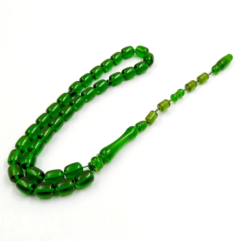 Tasbih Resin beads turkish bracelet ramadan gift green misbaha 33 prayer beads eid accessories on hand
