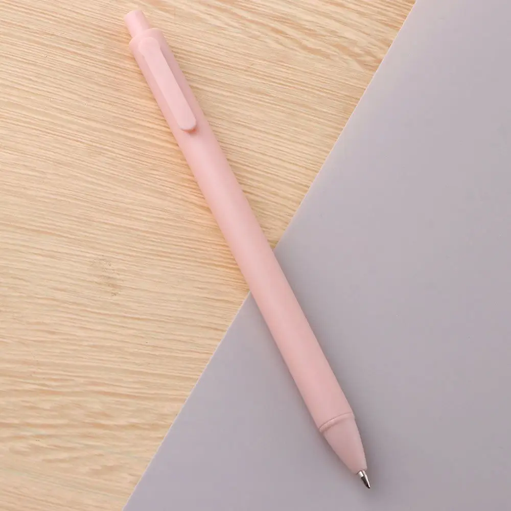 

Cute Durable Press Pen 0.5mm Fine Push Gel Pen Funny Pens Office Gift Manual Gel Pens Macaron Pens Black Ink Pens Sign Pen