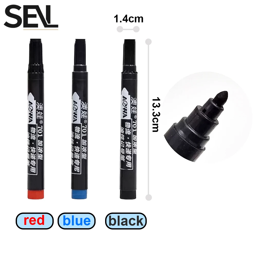 قلم تحديد مركّز قائم على الزيت، قلم تحديد دائم مقاوم للماء سريع الجفاف، قلم تحديد جرافيتي للرسم بنفسك، مدرسة كتابة القرطاسية