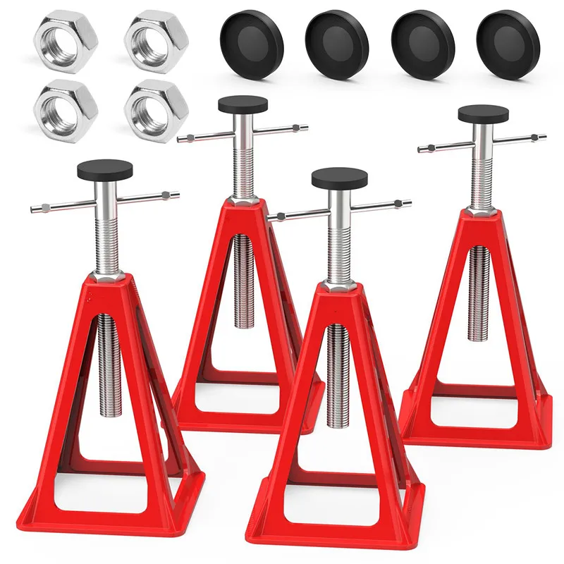 Hand Tool Stabilizer Jacks Stack Jack Stands For Camper Travel Trailer With Additional Screw Nuts And Cushion Rubber Mats