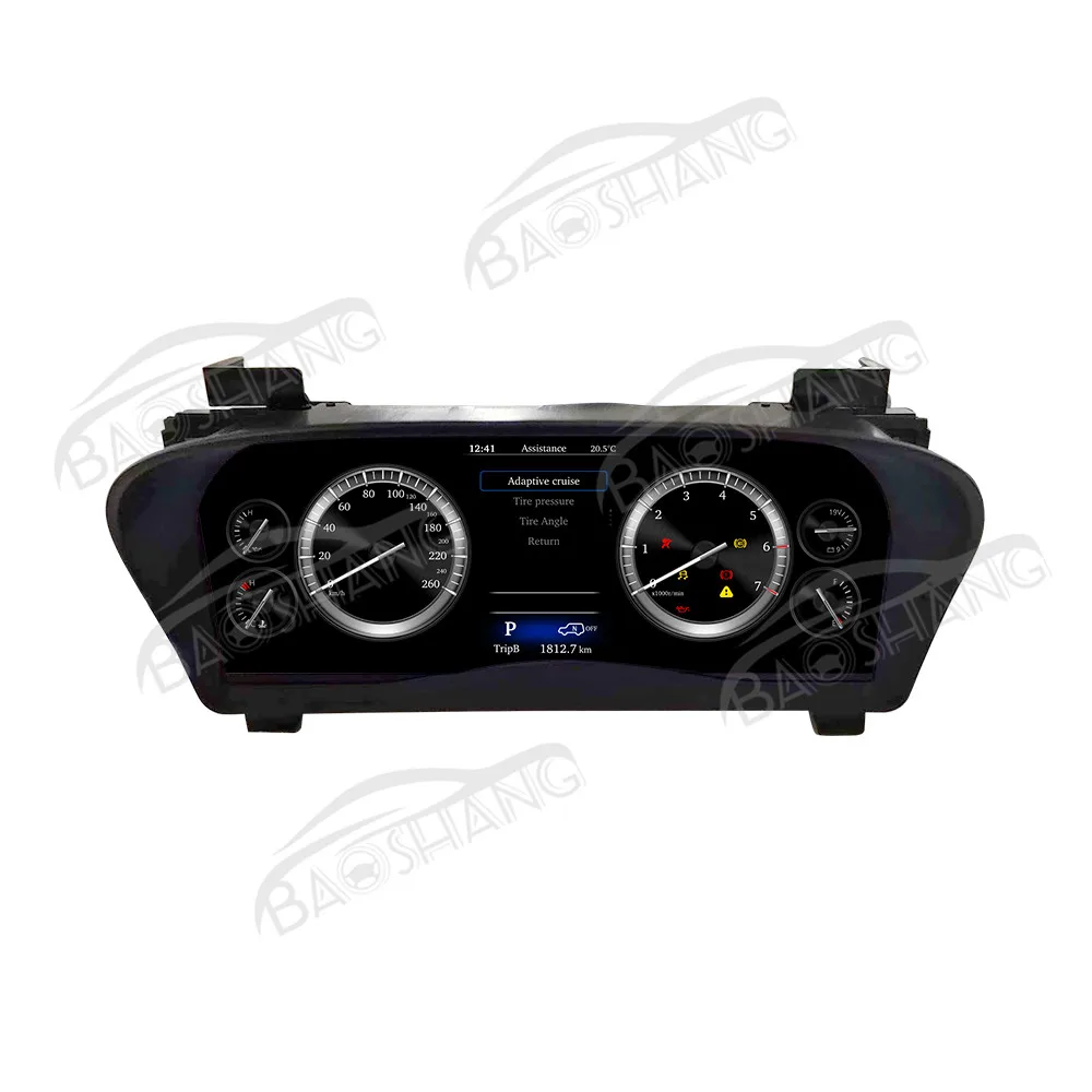 12.3'' Digital Cluster for Toyota Alphard 30 2015-2018 Car Odometer Dashboard LCD Instrument Panel Speed Meter Toy Cockpit
