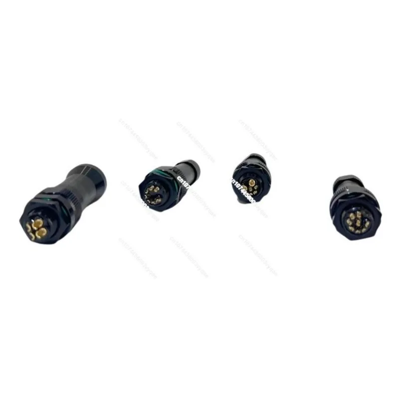 8/7/6/4 Pin ROV Waterproof Aviation Plug Threading Connector Underwater Robot Connector 300m Waterproof