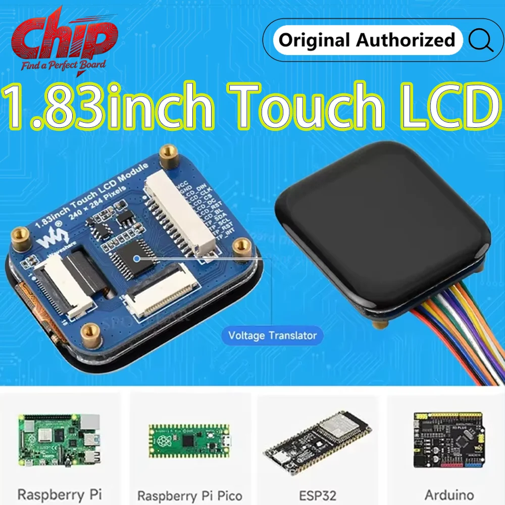 Waveshare 1.83inch LCD TouchScreen Display Module 240×284 ST7789P For Arduino /Raspberry Pi /ESP32 /Pico /STM32