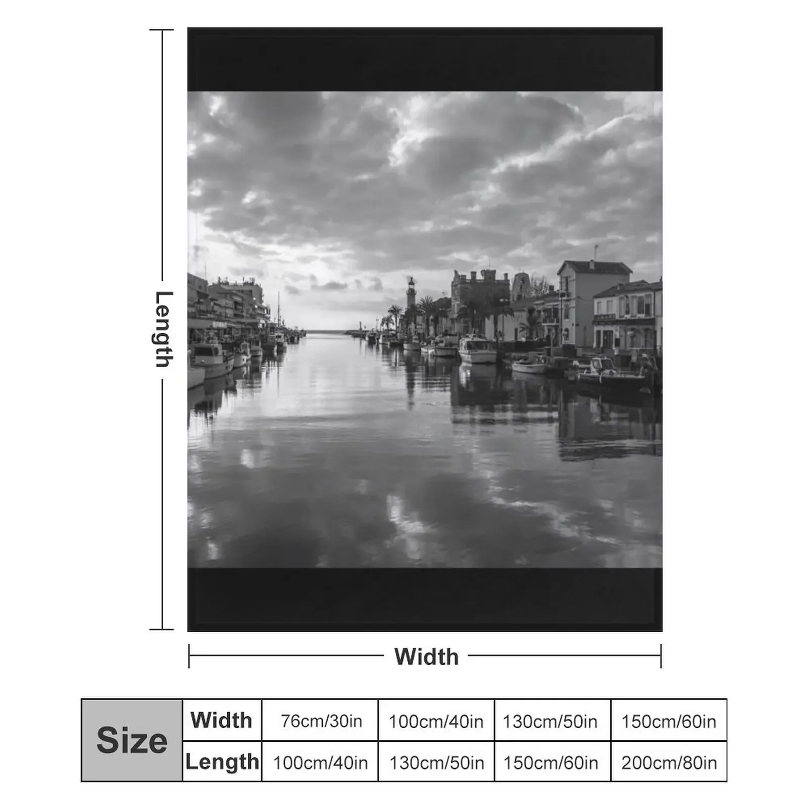 ميناء غراو دو روي فرنسا رمي بطانية جميلة لينة منقوشة الطفل بطانيات السفر