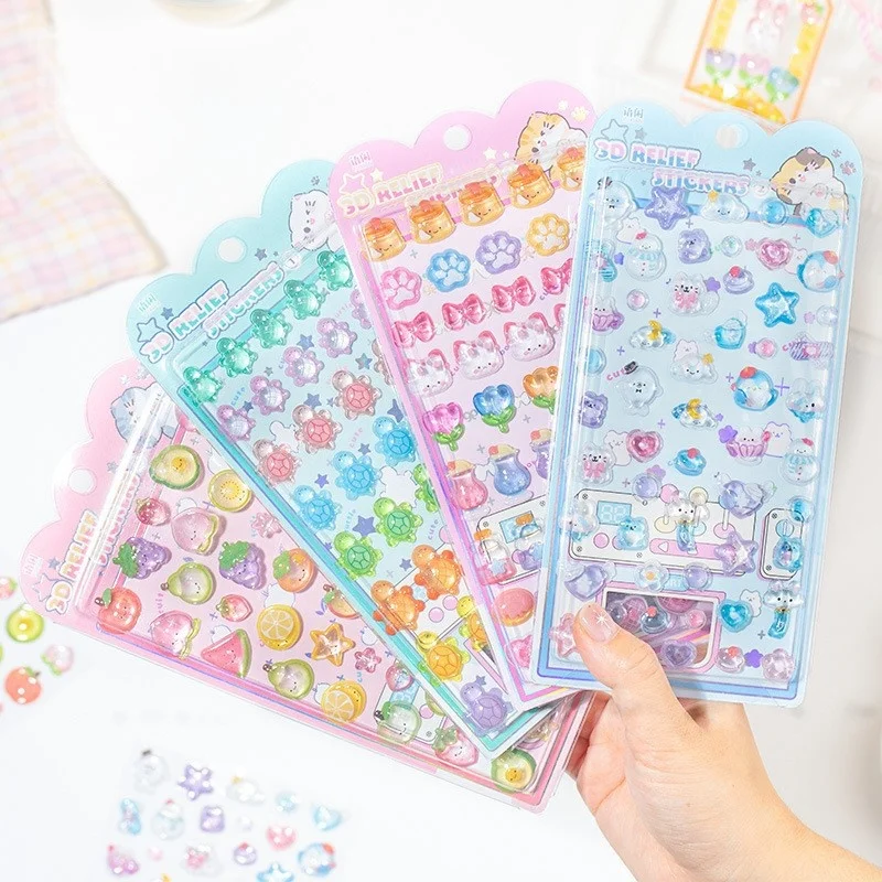 

3D-скульптурные наклейки «Сладкие конфеты» для вечеринок, милые DIY-декали с тиснением для ноутбуков, чехлов для телефонов, фотоальбомов, дневников, украшения Guka