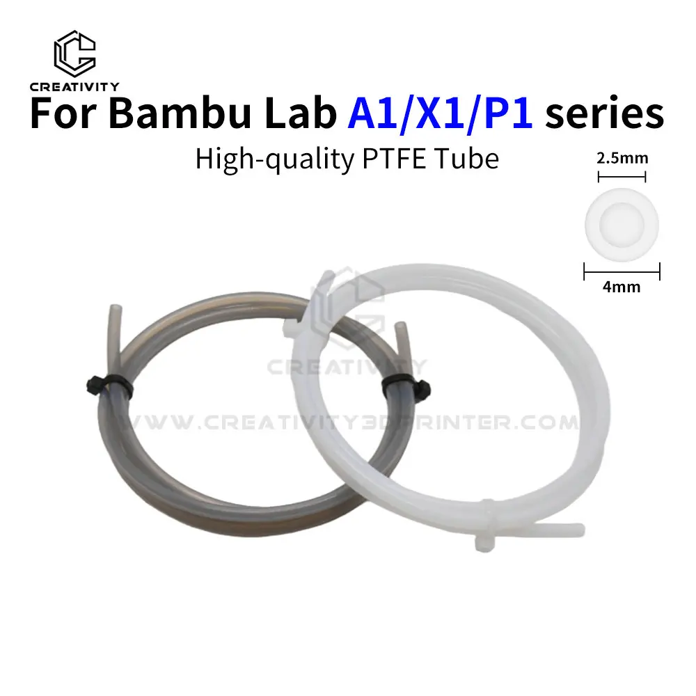 

Для BambuLab P1P AMS A1 мини-3D-принтер PTFE Трубка Боудена Экструдер 1,75 мм ID2,5 мм OD4 мм Запчасти накаливания Bambulab