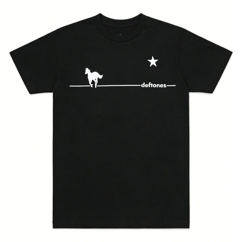 

Футболка унисекс из 100% хлопка с графическим принтом альбома Deftones White Pony, летняя мода 2026 года, стиль Y2k, мужская и женская футболка с коротким рукавом и круглым вырезом