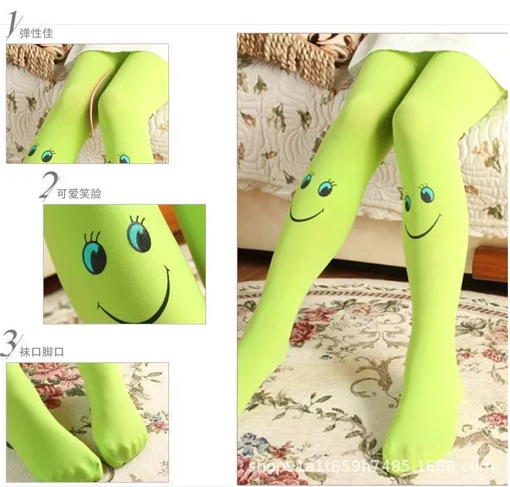 Girl Tights Velvet  Baby Candy Color Children's Pantyhose Girl's Pantyhose Baby Dance Socks