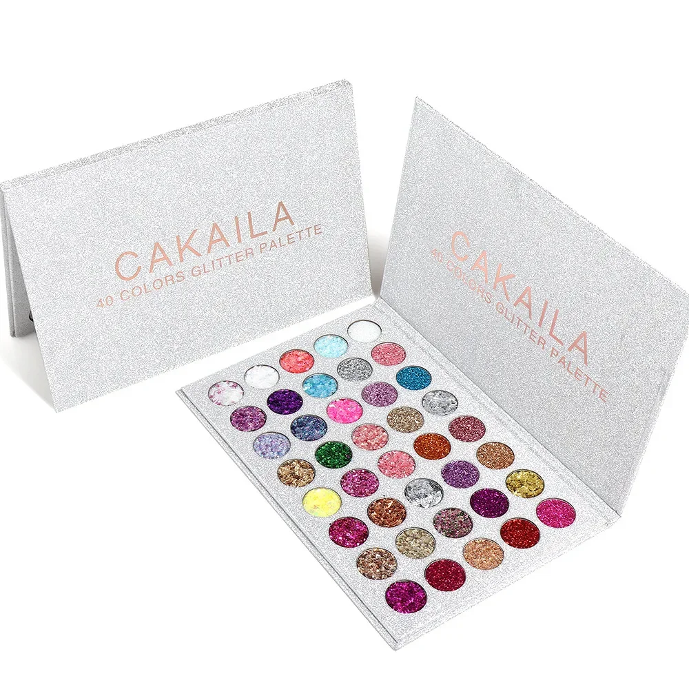 CAKAILA 40 Color Eye Shadow Palette Makeup Colorful Naked Shimmer Glitter Matte Pigmented Powder Pressed Nude Eyeshadow Cosmetic