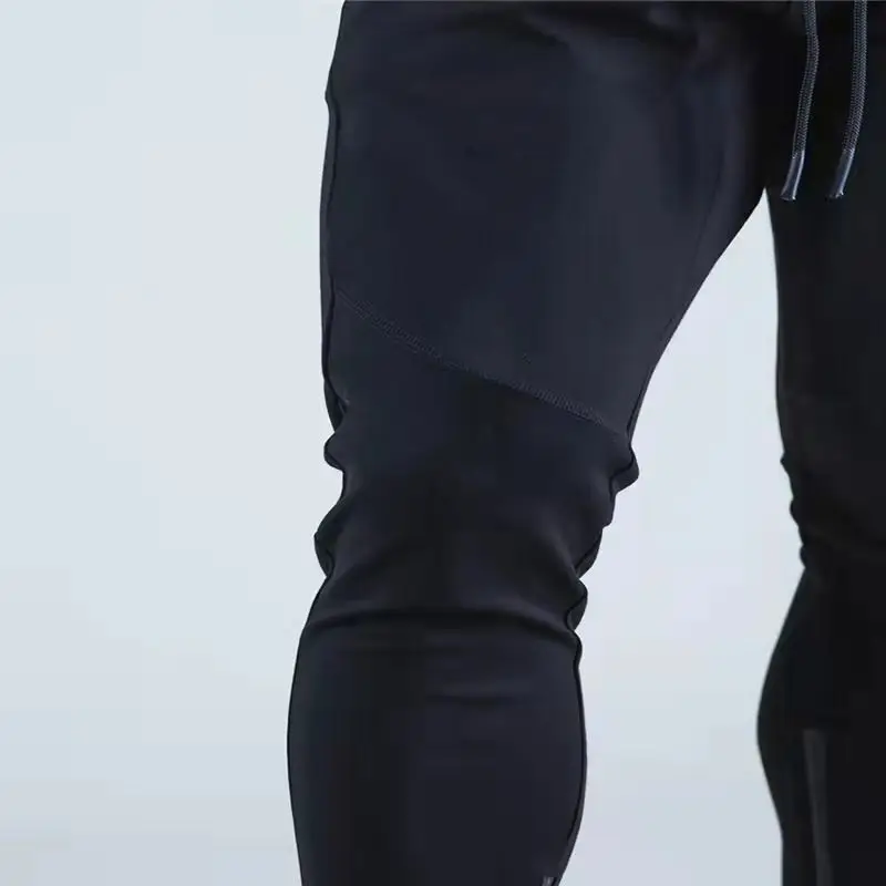 Fitness Pants for Men's Spring and Autumn New Breathable Sports and Casual Pants Slim Fit, Small Foot Zipper Guard Pants