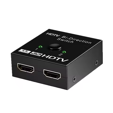 HDM Bidirectional Switcher 2 in 1 Out 4k HD Computer TV Box Converter 1x2 Splitter AB Switch Signal Compatible Switcher