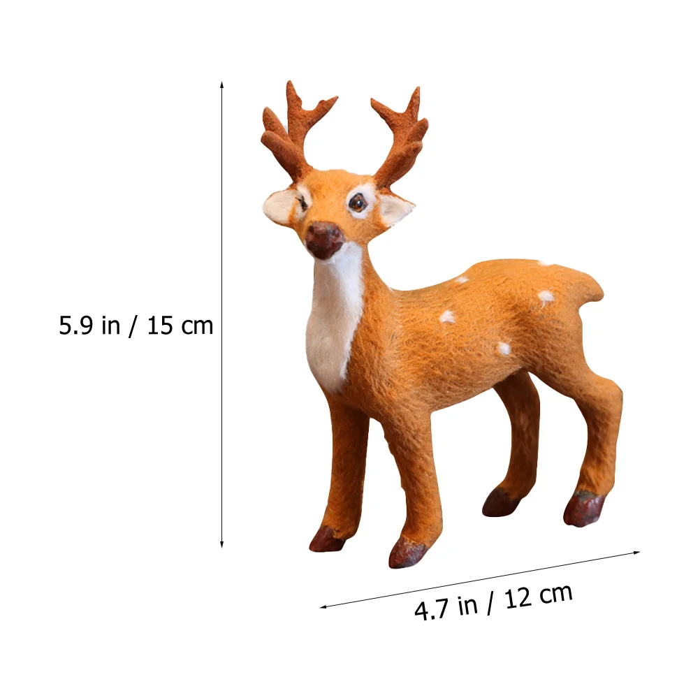 5 قطعة محاكاة عيد الميلاد الغزلان الحلي الأيائل زينة منضدية عيد الميلاد الأيائل الزينة المنزل مكتب الدعائم الطرف عيد الميلاد الديكورات #1