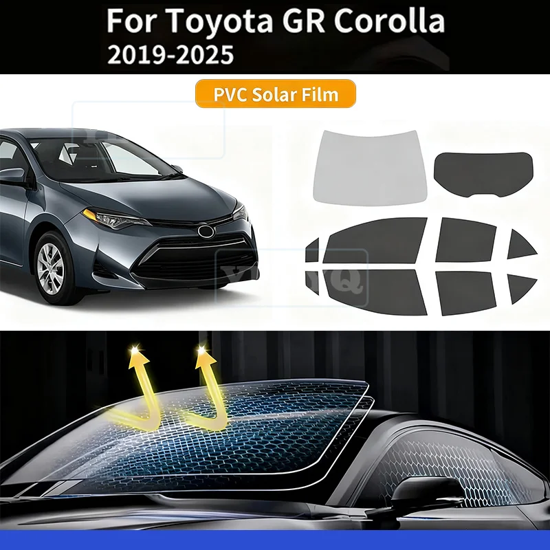 

For Toyota GR Corolla 2019 2020-2025 Pre-Cut Easy Install Car Window Tint Film Kit Solar Tinted Film Privacy,Heat &UV Protection