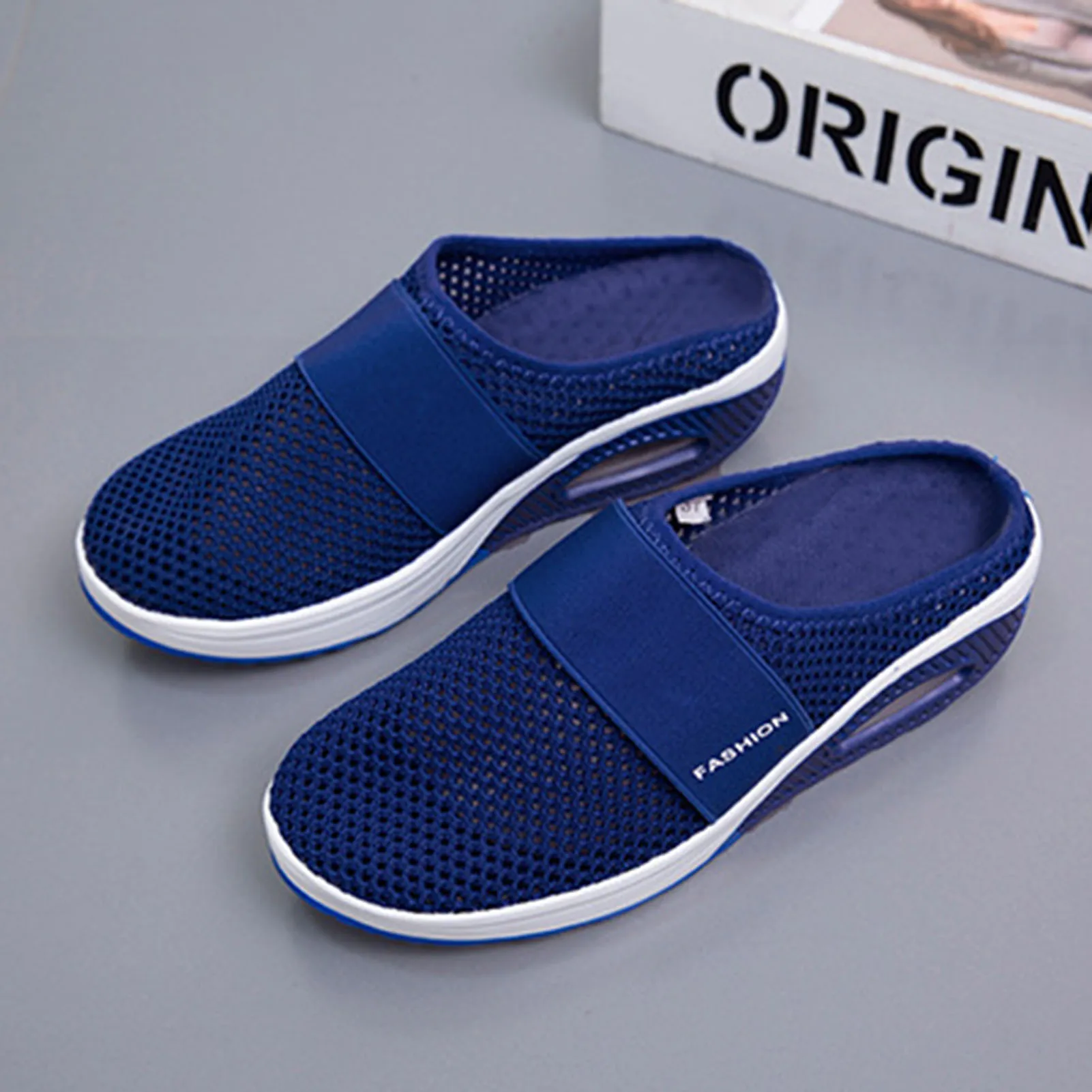 Thickened Sole Soft Women Slippers Anti-Slippery Round Closed Toe Sandals for Outdoor Daily Shopping Wear