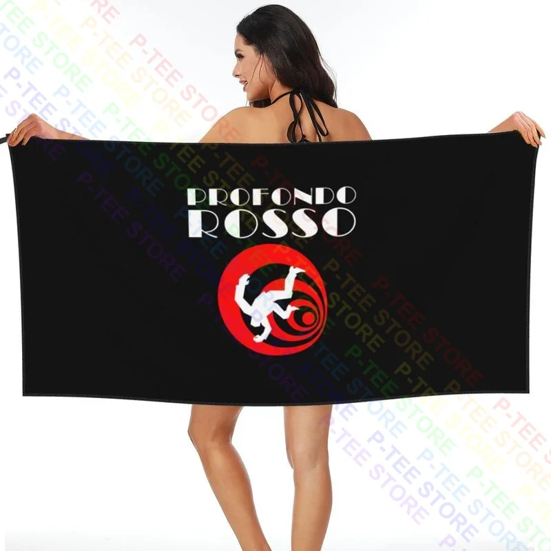 Profndo Rosso Deep Red Logo Horror Movie Quick dry Towel Travel Beach Towel Good Quality