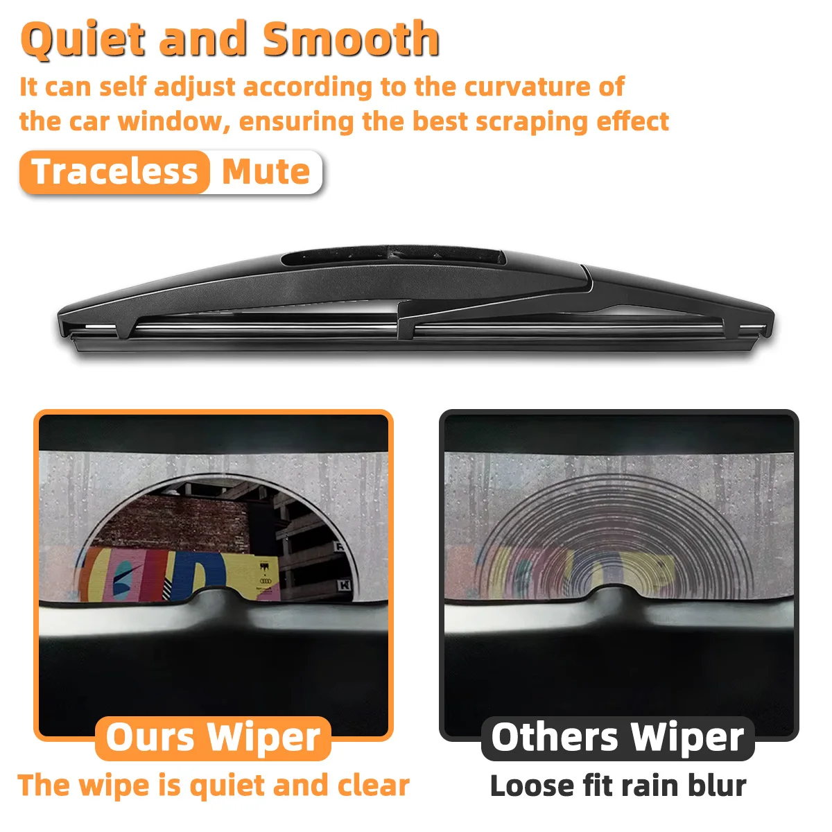 Yitong Is Suitable For Suzuki Splash 2008-2014 The Rear Windshield Wiper Blades Are All Day Silent And Replaceable Auto Parts view 3