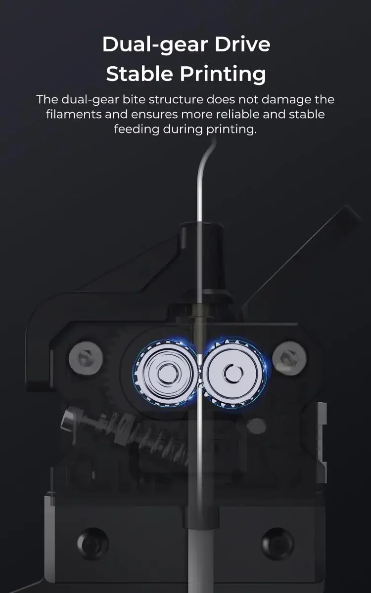 Creality Ender-3 KE Direktantrieb-Extruder-Kit, Upgrade mit Dual-Gear-Zuführungsdesign für Ender-3 V3 SE/Ender-3 KE 3D-Drucker – Detail 3