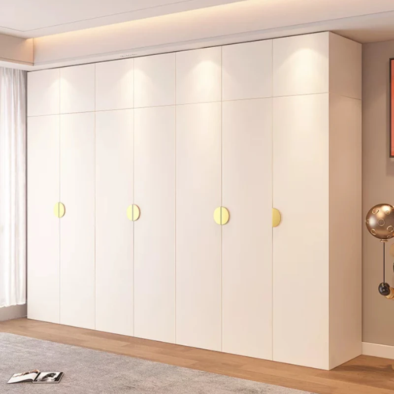 White Luxury Storage Cabinets Modern French Space Saving Wardrobe Closet System Unit Armarios Para Ropa Living Room Furniture