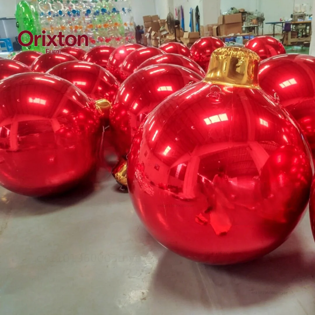 Inflatable Mirror Ball, Reflective, Shinny Airtight Hanging&standing, Inflatable Mirror Balloon Sealed Sphere for wedding decor