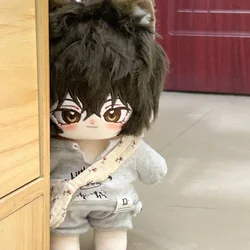 20cm Anime Role Dazai Animal Ear Handsome Bungo Stray Dogs Cosplay Plush Doll With Skeleton Body Dress Up Clothe Outfit Stuffed