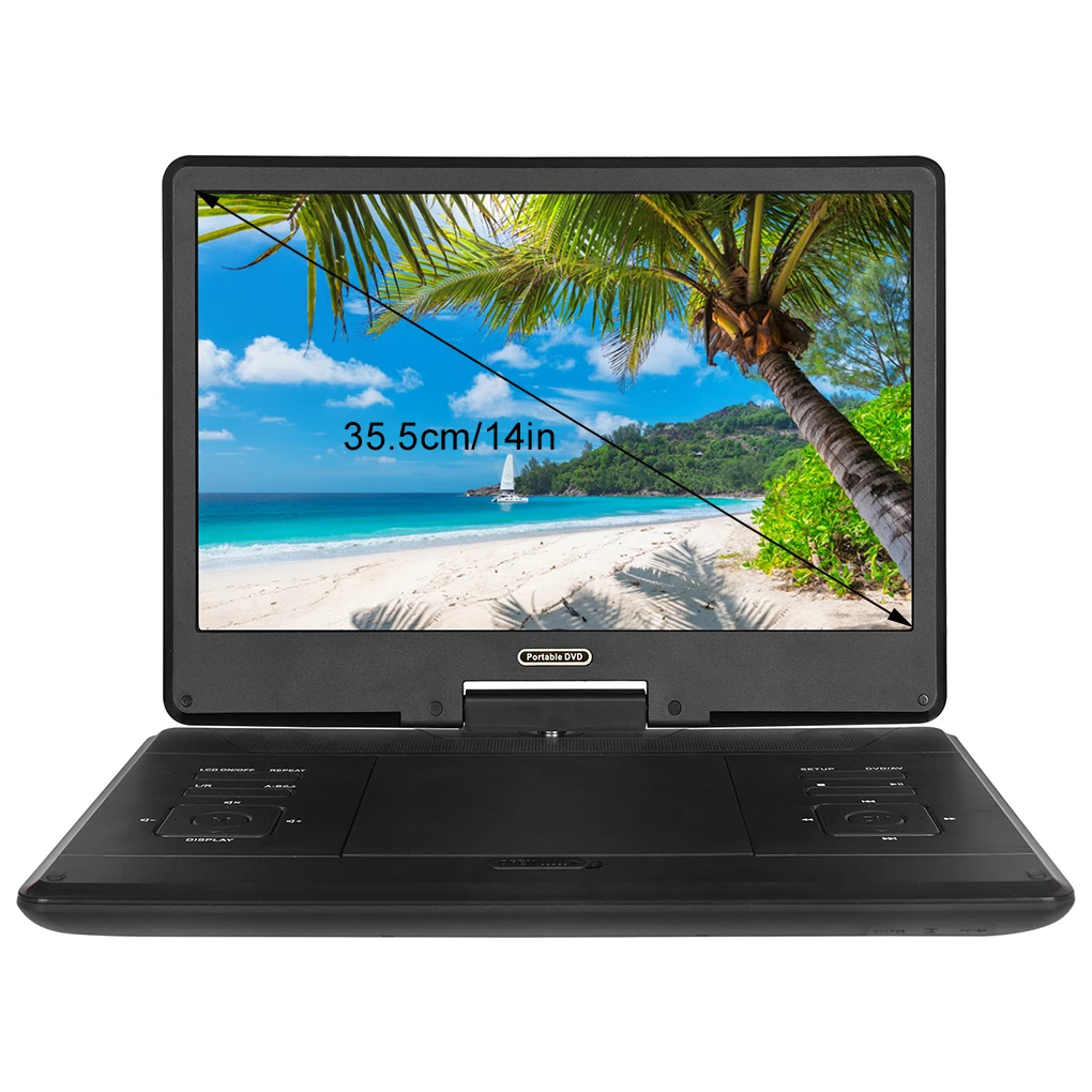 مشغل DVD محمول متعدد الاستخدامات ومتوافق لجميع التنسيقات المتوافقة مع VCD/DVD/CD/MP3/MP4/RMVB