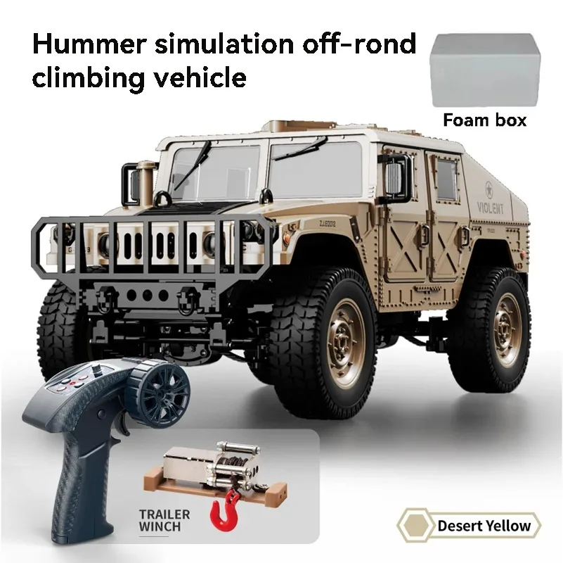 JJRC C8835 RC Car Simulation 4x4 All-terrain 2.4G Remote Control Car Off-road Climbing Electric Truck with LED Light RC Toy Gift image 3