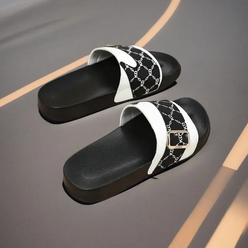 Easy Clean Men Summer Slippers Anti Slip Convenient Care Student Daily Casual Playing Shoes
