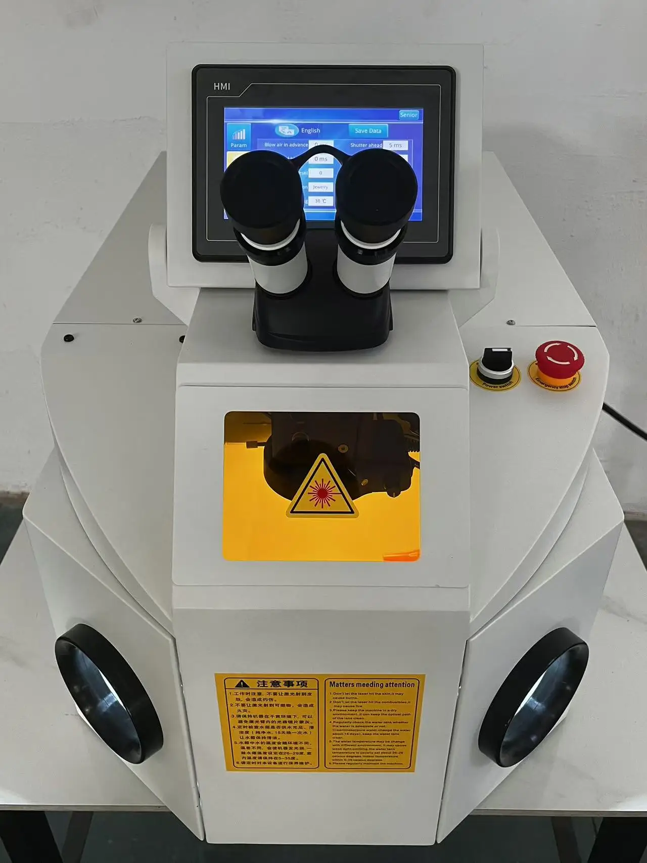 

100 Вт Высококачественная портативная лазерная сварочная машина для ювелирных изделий YAG из нержавеющей стали