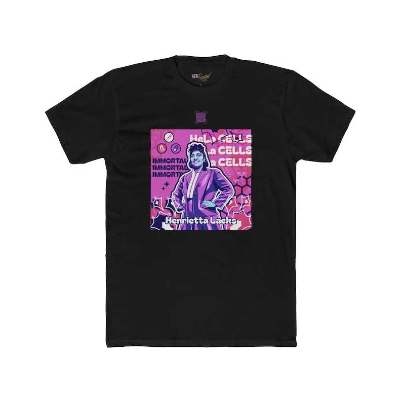 Henrietta Lacks Educational QR Code T-Shirt - Adult Unisex (XS-5XL)