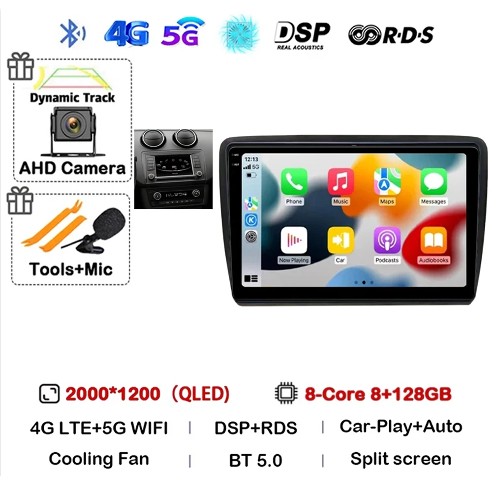 Car Radio For Seat Ibiza 2016 - 2017 2K Android 16 Multimedia Video Player GPS 4G CarPlay Auto Wireless Stereo No 2Din image 3