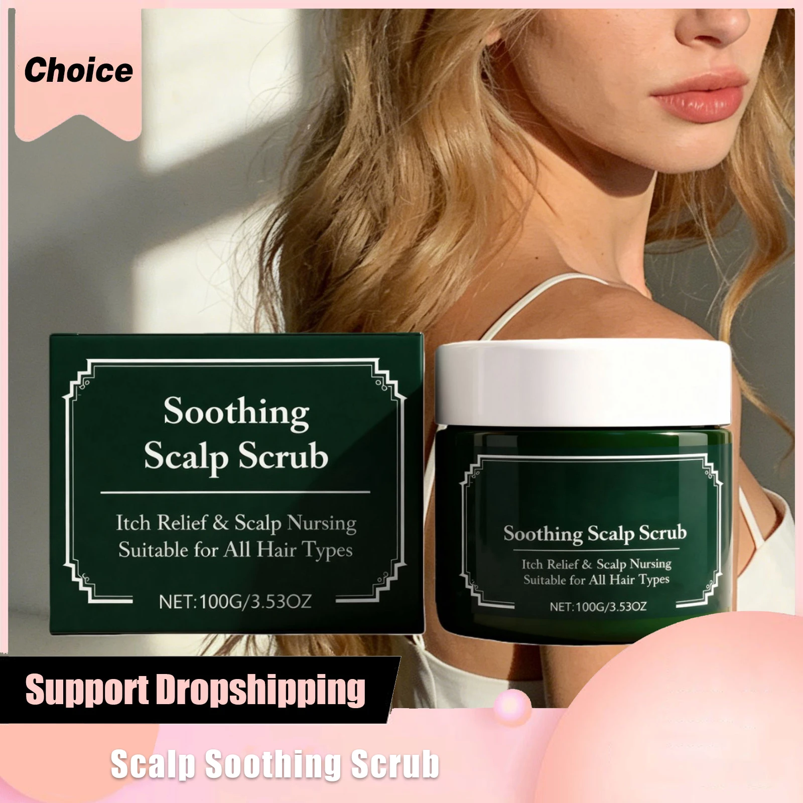 

Soothing Scalp Scrub Activate Hair Follicles Strengthen Hair Roots Preventing Blockages Continuous Nourishment Clean Scalp Scrub
