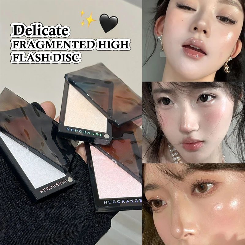 

HERORANGE Glitter Eyeshadow Water Light Broken Filling Long Lasting Waterproof Eyeshadow Pearlescent Highlighter Makeup Tool