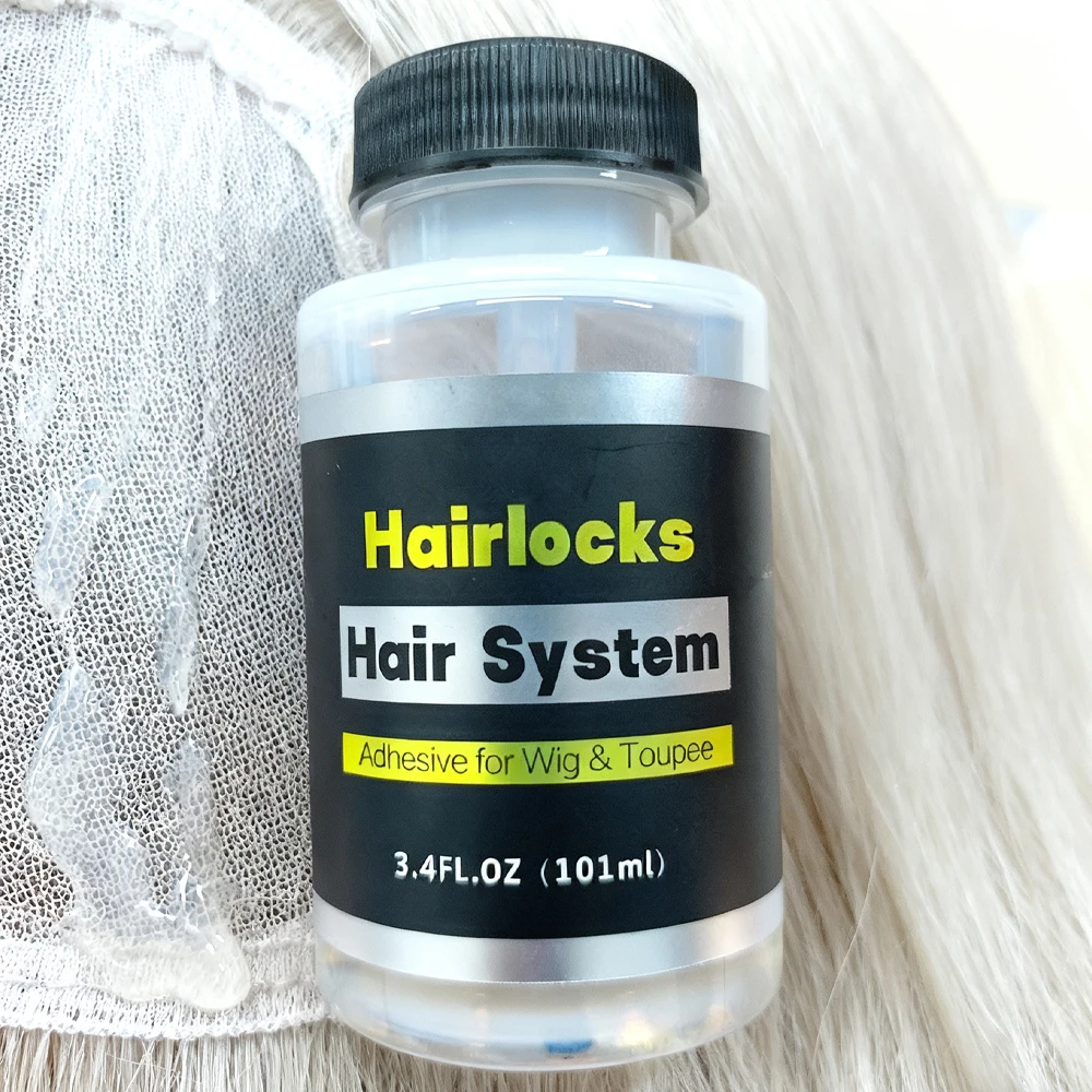 

Hair System Wig Glue Waterproof Hair Glue With Brush+Lace Remover For Toupe/Lace Wig/Closure Invisible Hair System Adhesive