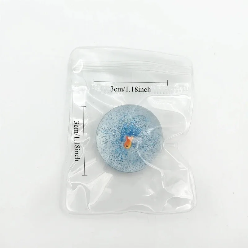 لعبة إسفنجية على شكل سمكة ذهبية كرتونية من أوشن بلانيت - أداة تململ لامعة لتخفيف التوتر، لعبة تخفيف الضغط اللطيفة للترفيه #6