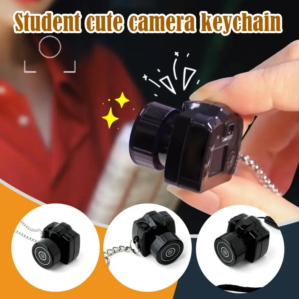 ABS Mini Camera HD Video Audio Recorder Student Cute Ideal Campus Gift Birthday Record Life Keychain Anytime Friend Camera W8C9