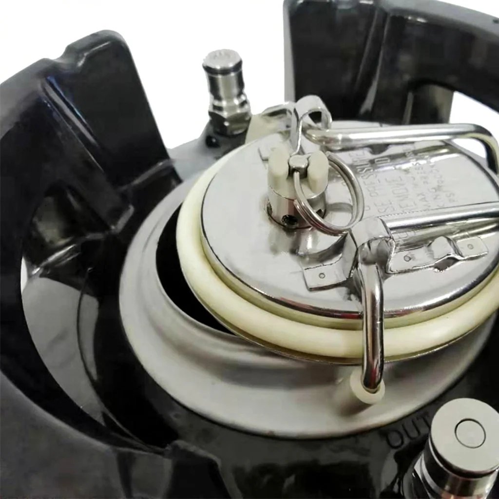 304 Stainless Steel Keg Barrel 19L 9.5L US Standard Homebrew Beer Dispenser Auto Pressure Relief