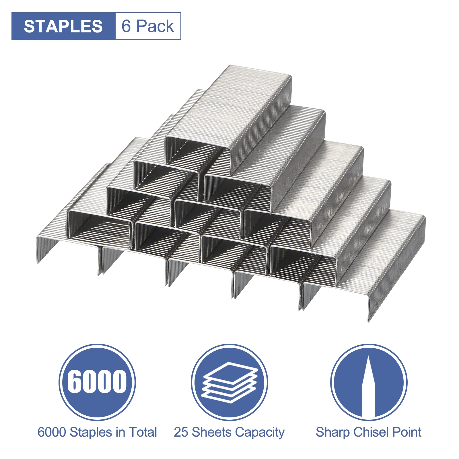 10 Stuks Handmatige Nietmachines Met 6000 Stuks Nietjes Standaard Desktop Nietmachine Bindgereedschap Kantoorbenodigdheden Kantooraccessoires Schoolbenodigdheden