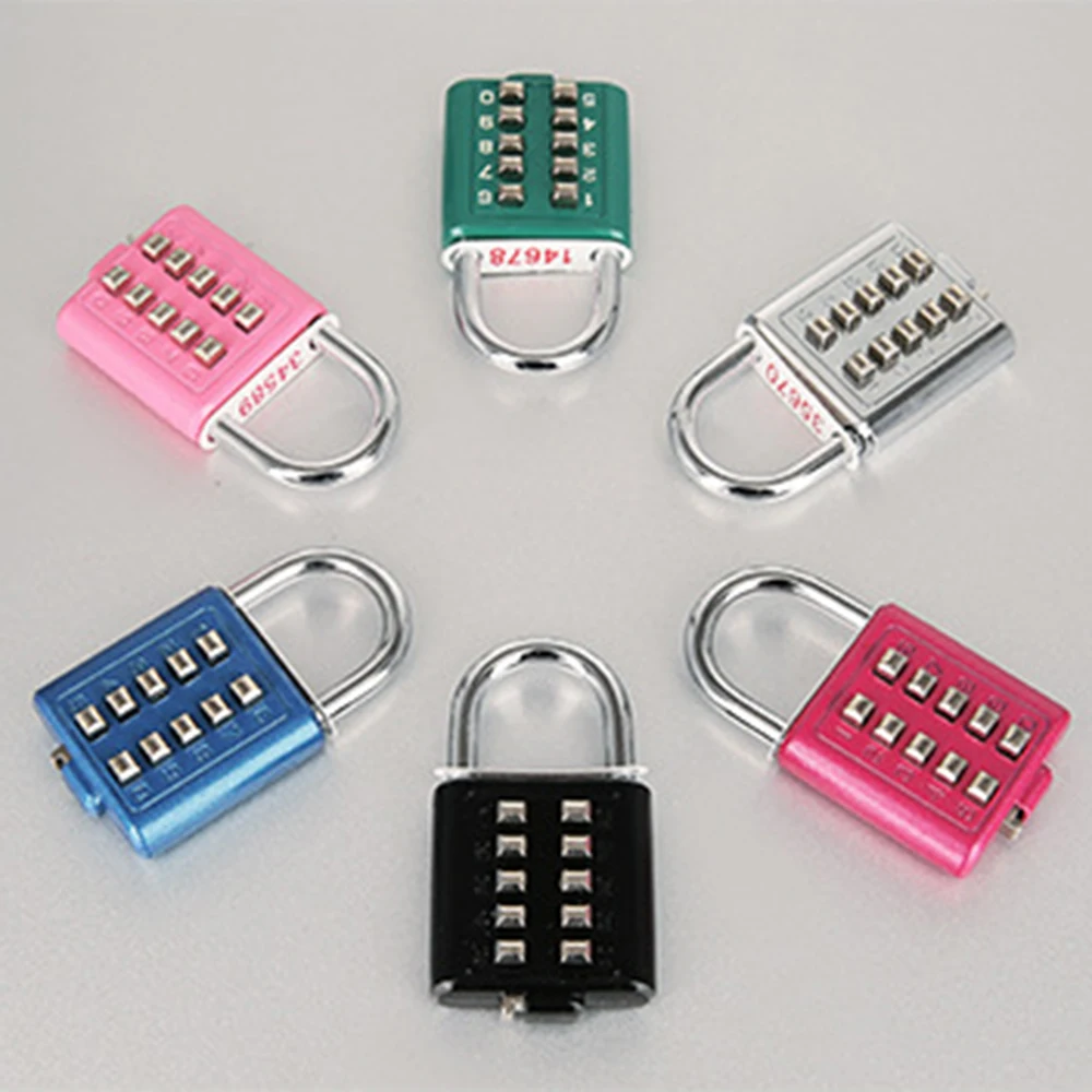 Multi Digit Password Lock Anti-theft Combination Security Padlock Suitcase Luggage Safe Metal Code Lock Hardware candado