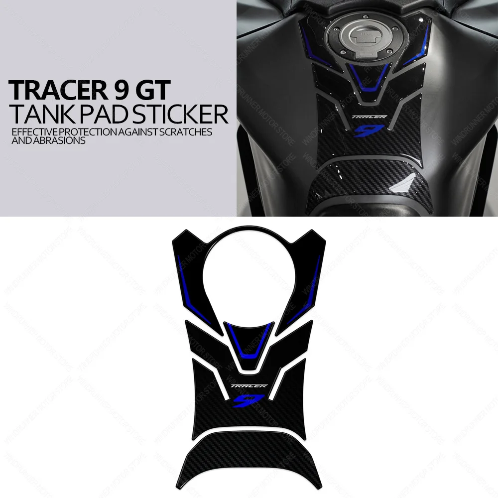 

For Tracer 9 GT + 2021 2023 Motorcycle Accessories Waterproof Protective Tank Pad Sticker 3D Epoxy Resin Protective Sticker