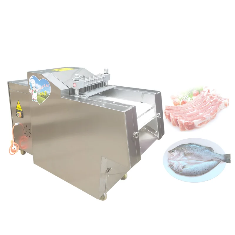 Stainless Steel Frozen Beef Cube Dicer Chicken Breast Dicing Machine Commercial Poultry Meat Skeleton Cutting Machine