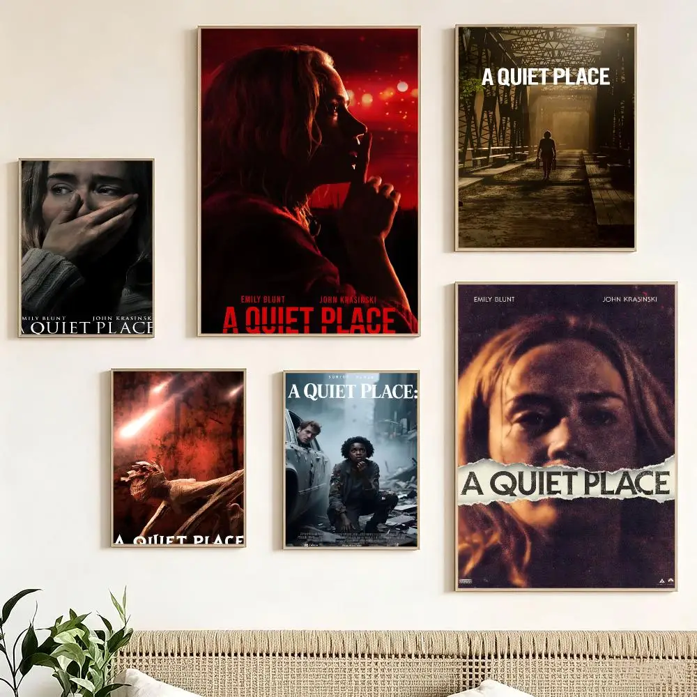 Classic Movie A-A Quiet Place Poster impermeable para el hogar sala de estar dormitorio bar decoracion estetica